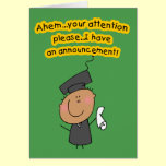 Cute Graduation Announcement Cards cards