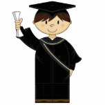 Cute Graduation Kid Sculpture Photo Cutout