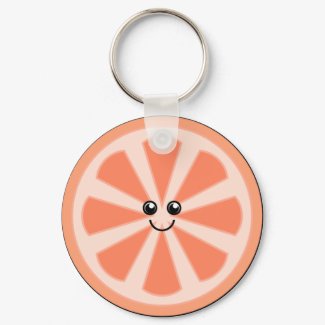 Cute Grapefruit keychain