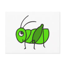 Cute Grasshopper Postcard