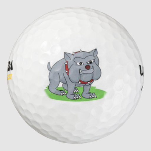 cute gray bull dog golf ball pack of golf balls Zazzle