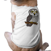 Cute Great Grey Owl pet clothing