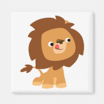 Cute Greedy Cartoon Lion Magnet magnets