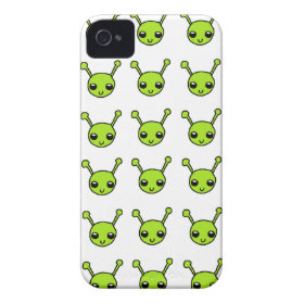 Cute Green Aliens iPhone 4 Cases