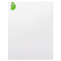 Cute Green And Purple Dragon letterhead