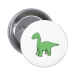 Cute Green Brontosaurus Pin