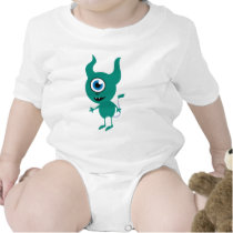 Cute Green Cyclops t-shirts