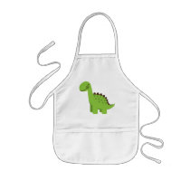 Cute Green Dinosaur Aprons
