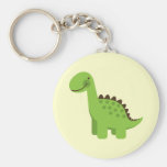 Cute Green Dinosaur Keychain