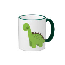 Cute Green Dinosaur Mugs