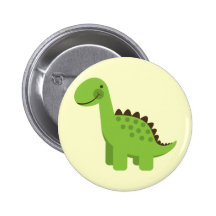 Cute Green Dinosaur Pins