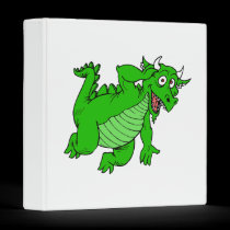 Cute Green Dragon binders