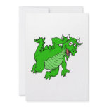 Cute Green Dragon Custom Invite