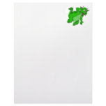 Cute Green Dragon Personalized Letterhead