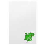 Cute Green Dragon Custom Stationery