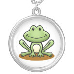 Cute Green Frog Pendant