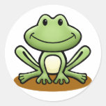 Cute Green Frog Stickers
