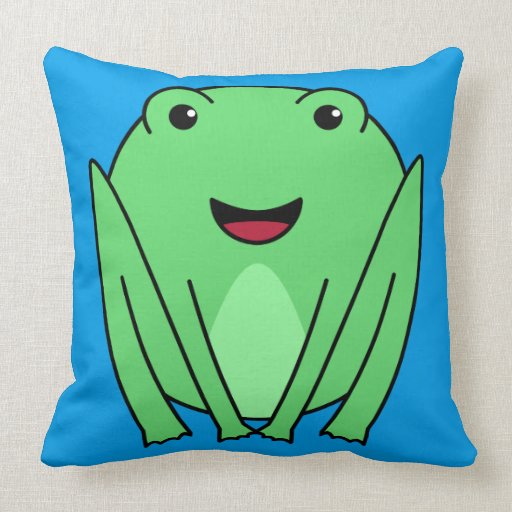 cute frog pillow