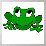Cute Green Froggie Posters