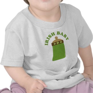 Cute Green Irish Baby Infant Tee Shirt shirt