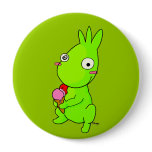 Cute Green monster buttons