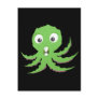Cute Green Sea Monster Post Card