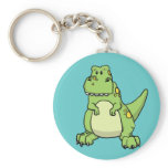 Cute Green T-Rex Keychains