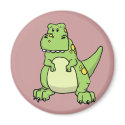 Cute Green T-Rex magnets