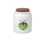 Cute green vampire candy dish