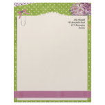 Cute green vintage letterhead