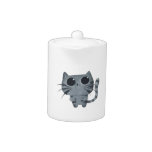 Cute Grey Cat with big black eyes
