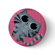 artsprojekt, kawaii cute cartoon, kitty, cartoon, kawaii, cute cat, cartoon cat, kawaii cat, illustration, illustration cat, cats, cuteness, japanese popular culture, gift, cat, cute, Button with custom graphic design