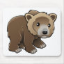 cute grizzly, brown or Kodiak bear Mouse Pads