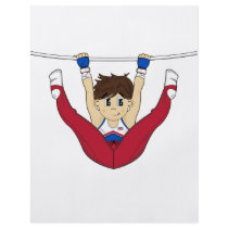 Cute Gymnast on Bar Flyer