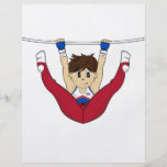 Cute Gymnast on Bar Flyer