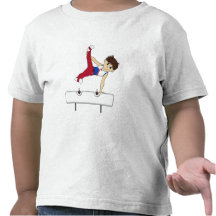Cute Gymnast on Pommel Horse Tee