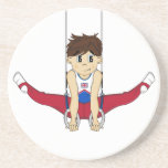 Cute Gymnast on Rings Coaster