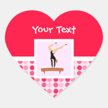 Cute Gymnastics Balance Beam Sticker