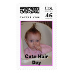 Cute Hair Day Postage Stamp