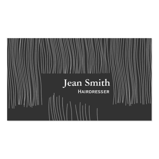 Cute Haircut Hairdresser/Hairstylist Business Card (front side)
