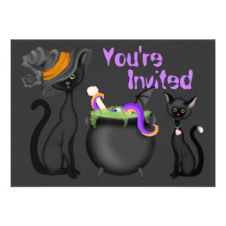 Halloween Baby Shower Invitations