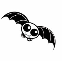 Cute Halloween Cartoon Bat photo sculptures