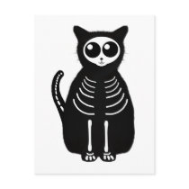 Cute Halloween Cartoon Cat postcards
