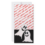 Cute Halloween Cartoon Ghosts Picture Card