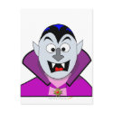 Cute Halloween Cartoon Vampire postcards