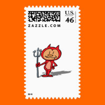 cute halloween devil stamps