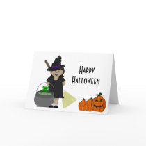 Cute Halloween Girl cards by HolidayFun Cute Halloween Girl cards