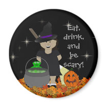 Cute Halloween Girl magnets