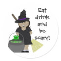 Cute Halloween Girl stickers by HolidayFun Cute Halloween Girl stickers