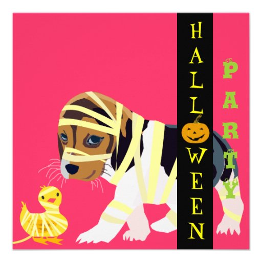 Cute Halloween Invitation Card - Customizable